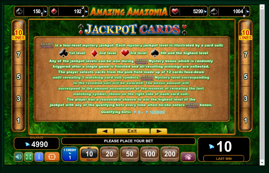 amazing amazonia slot machine detail image 1
