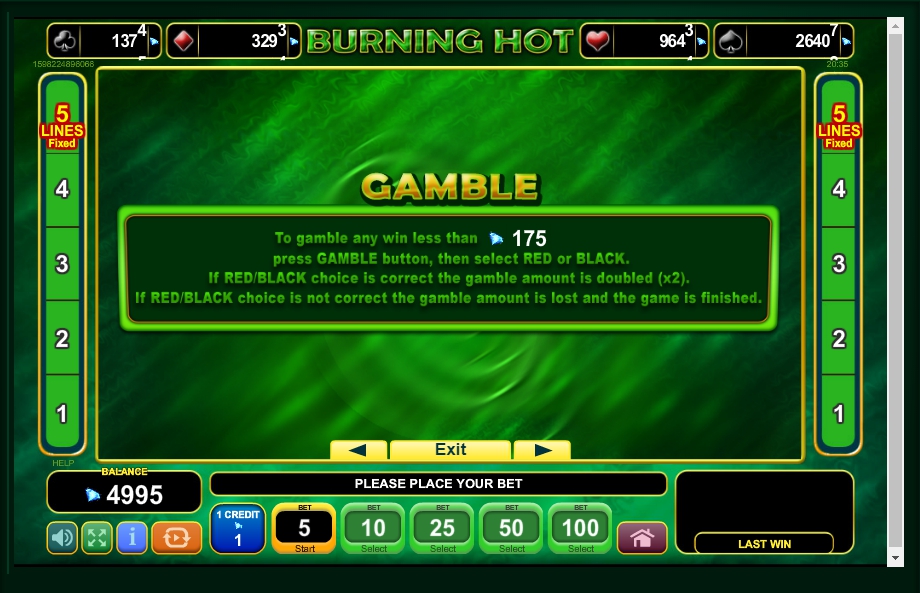burning hot slot machine detail image 2