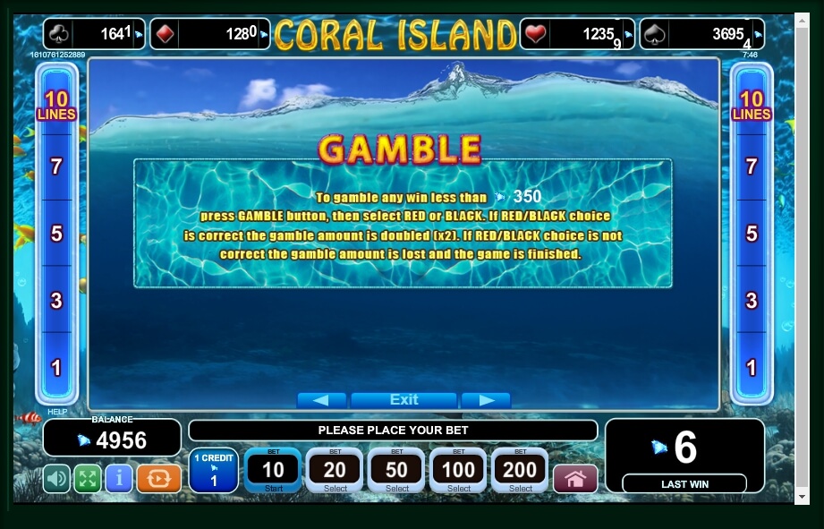 coral island slot machine detail image 2