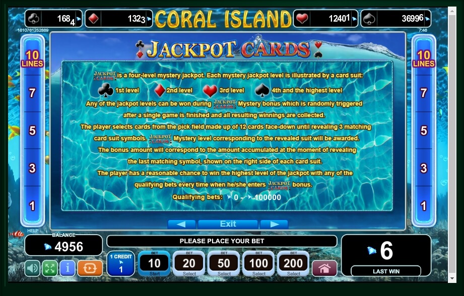 coral island slot machine detail image 1
