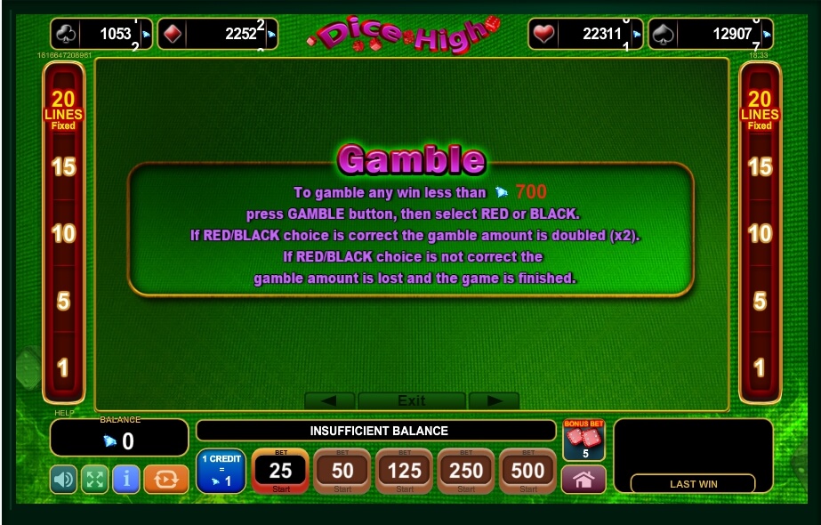 dice high slot machine detail image 2