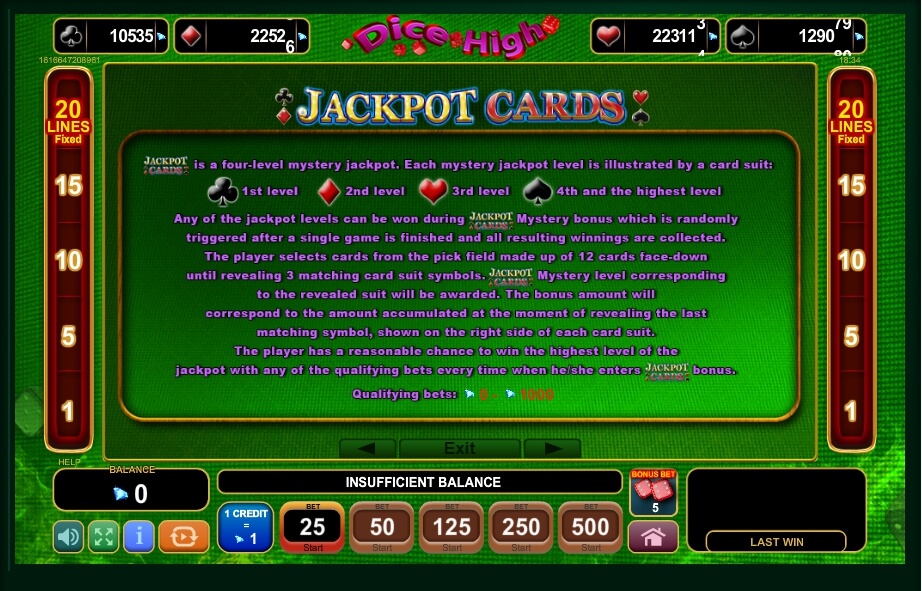 dice high slot machine detail image 1