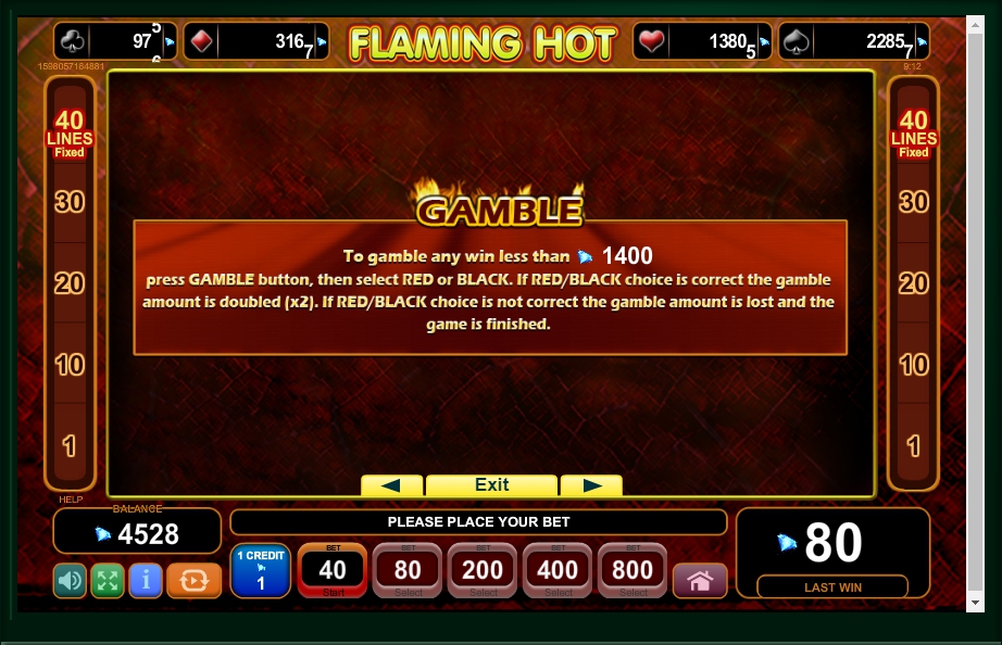 flaming hot slot machine detail image 2