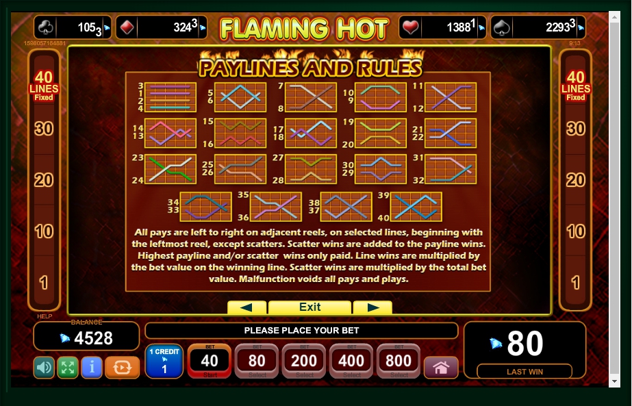 flaming hot slot machine detail image 0
