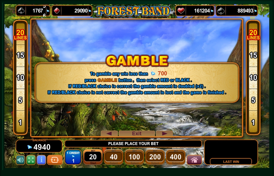 forest band slot machine detail image 2