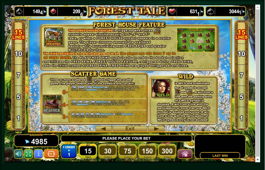 forest tale slot machine detail image 3