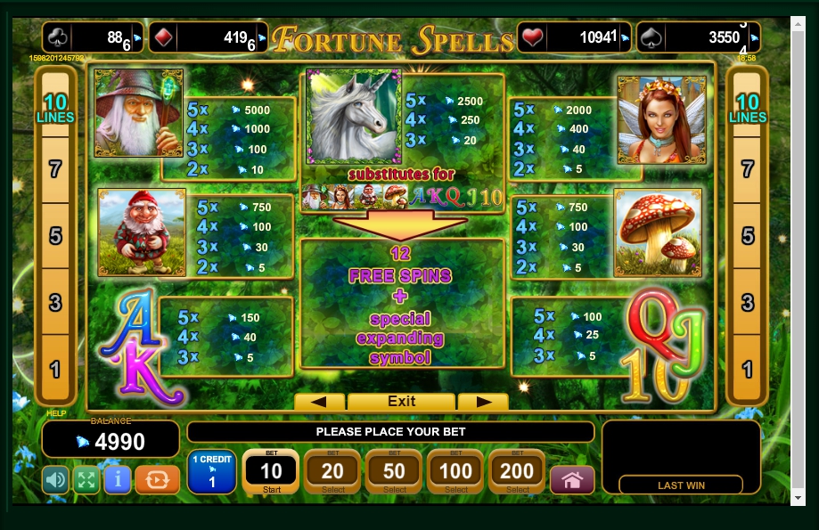 fortune spells slot machine detail image 4