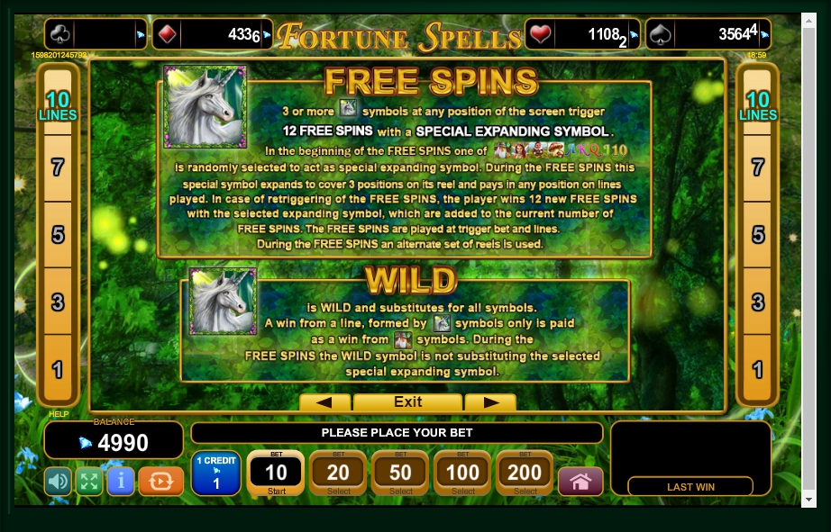 fortune spells slot machine detail image 3
