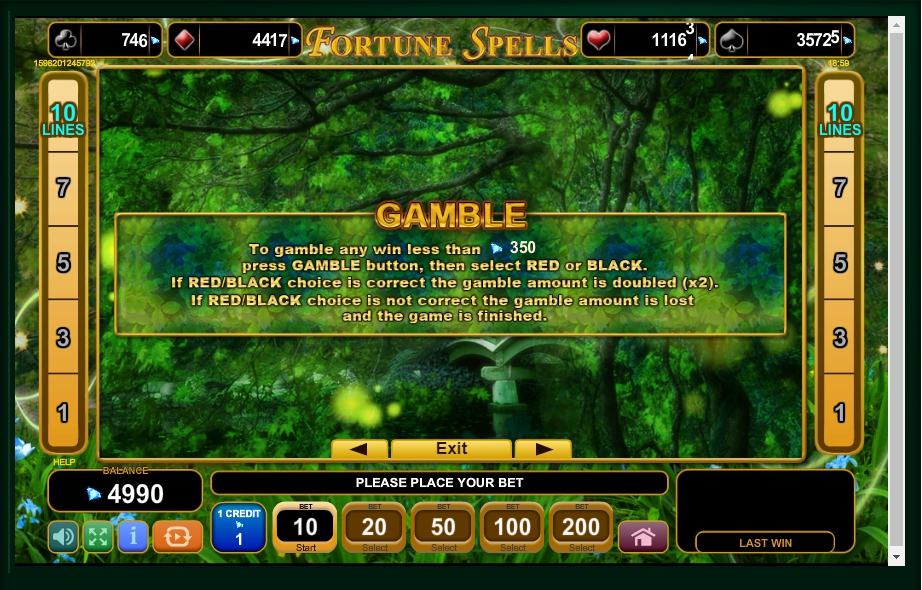 fortune spells slot machine detail image 2