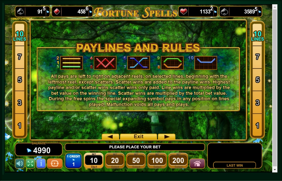 fortune spells slot machine detail image 0