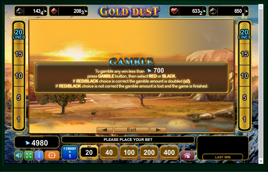 gold dust slot machine detail image 0