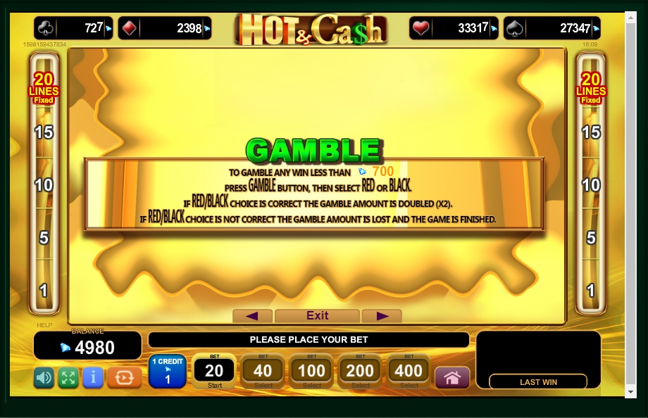 hot cash slot machine detail image 2
