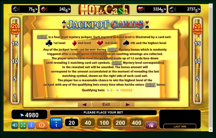hot cash slot machine detail image 1