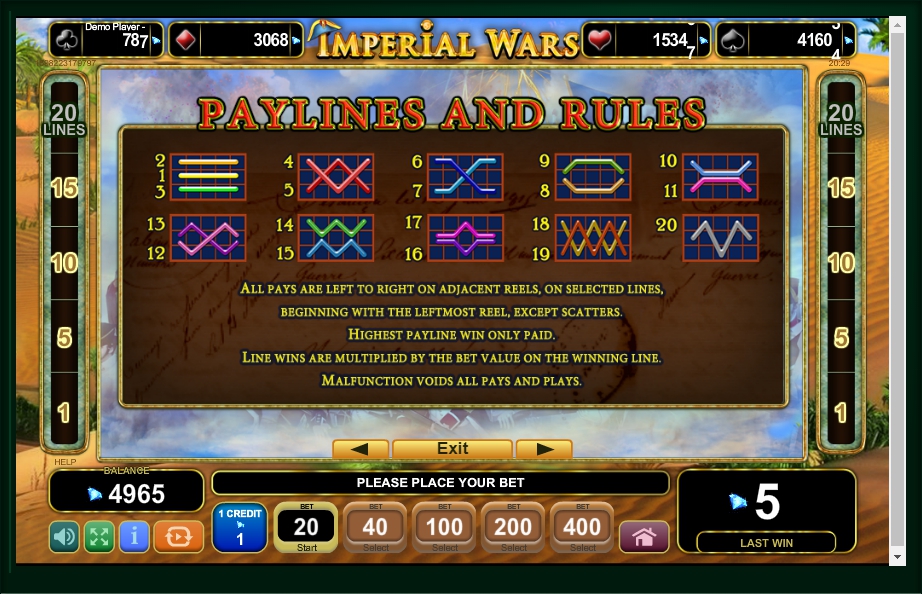 imperial wars slot machine detail image 0