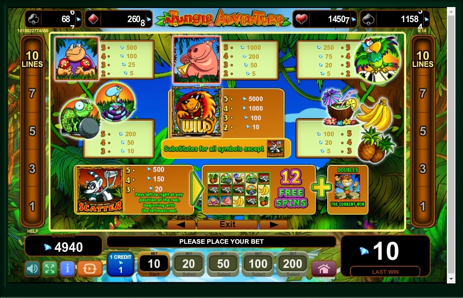 jungle adventure slot machine detail image 4