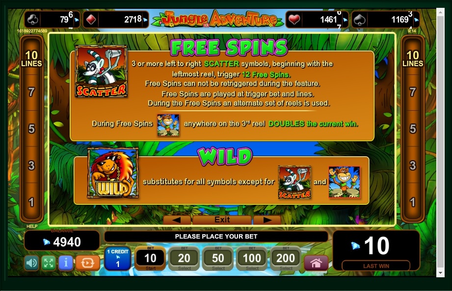 jungle adventure slot machine detail image 3
