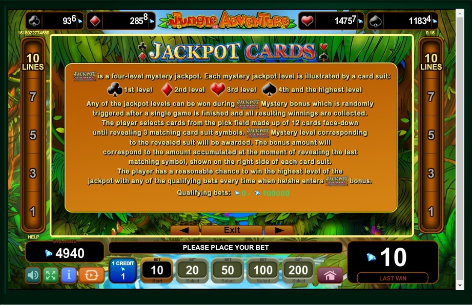 jungle adventure slot machine detail image 1