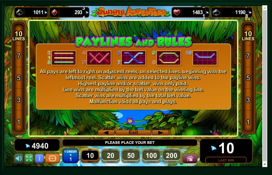 jungle adventure slot machine detail image 0