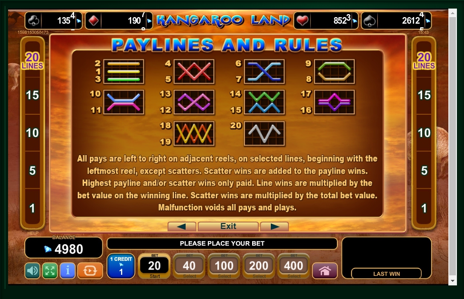 kangaroo land slot machine detail image 0
