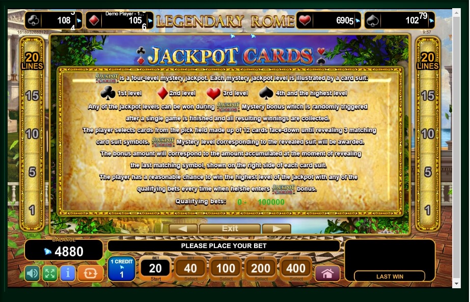 legendary rome slot machine detail image 1