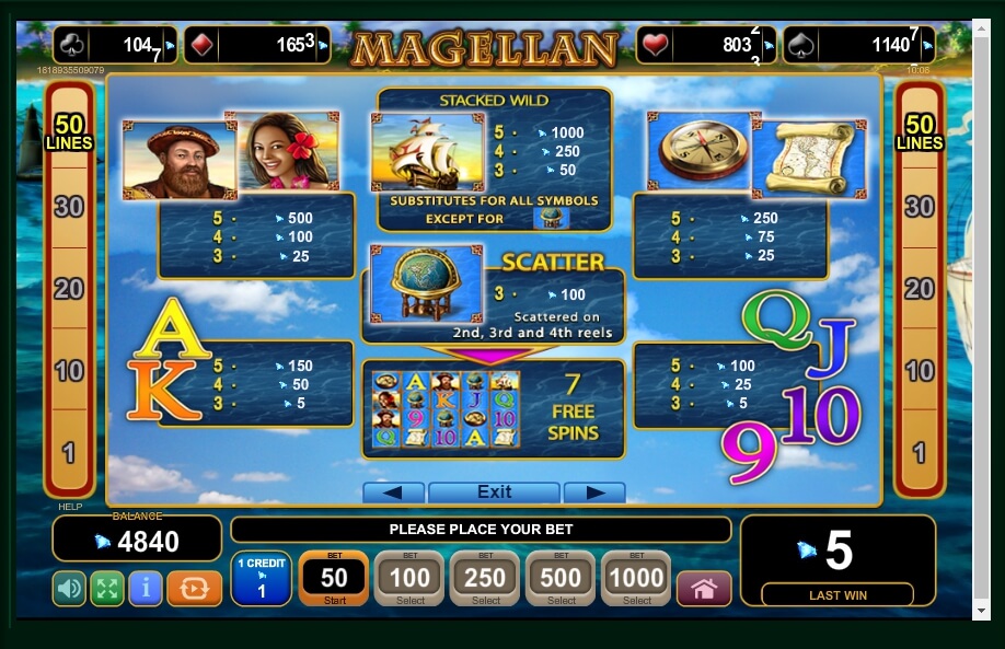 magellan slot machine detail image 4