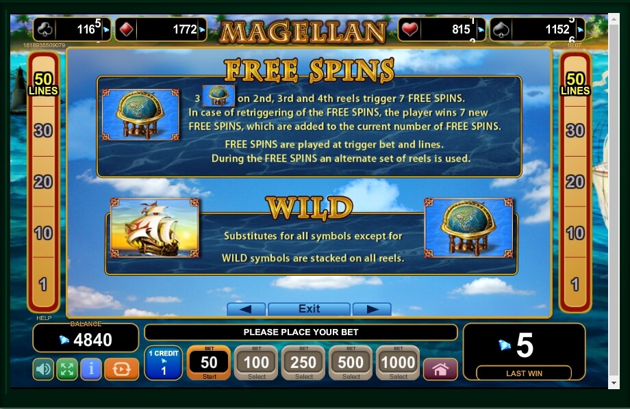 magellan slot machine detail image 3