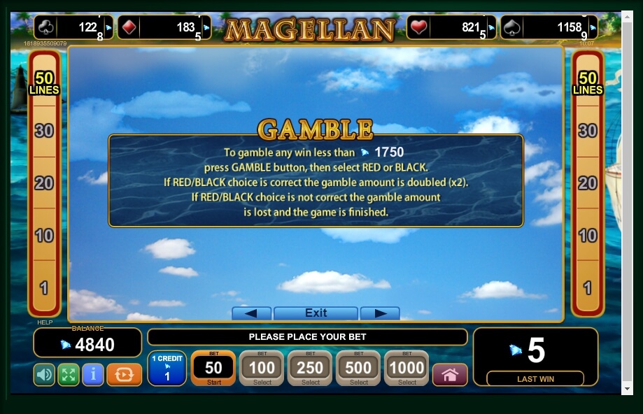magellan slot machine detail image 2