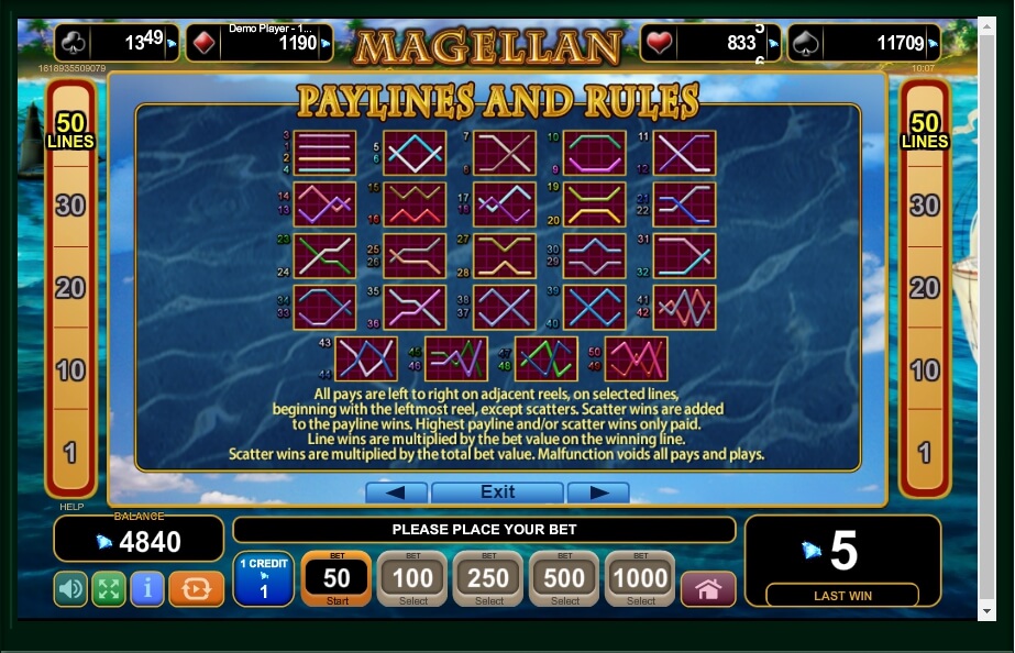 magellan slot machine detail image 0