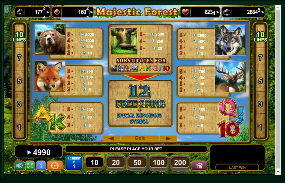 majestic forest slot machine detail image 4
