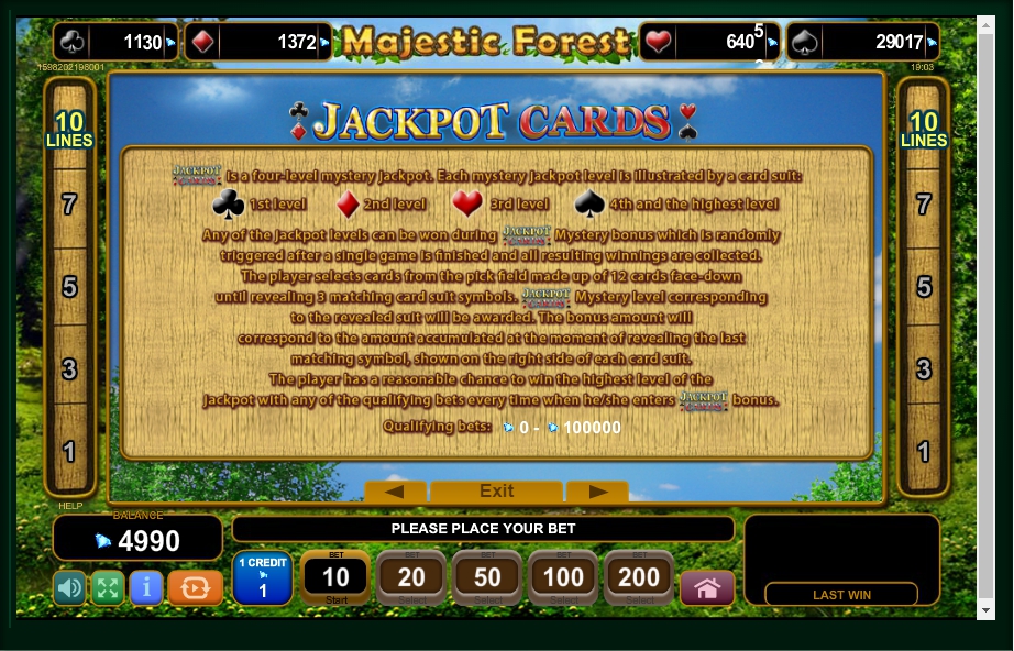 majestic forest slot machine detail image 1