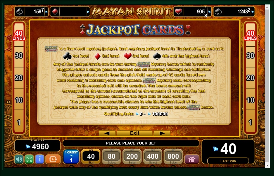 mayan spirit slot machine detail image 1