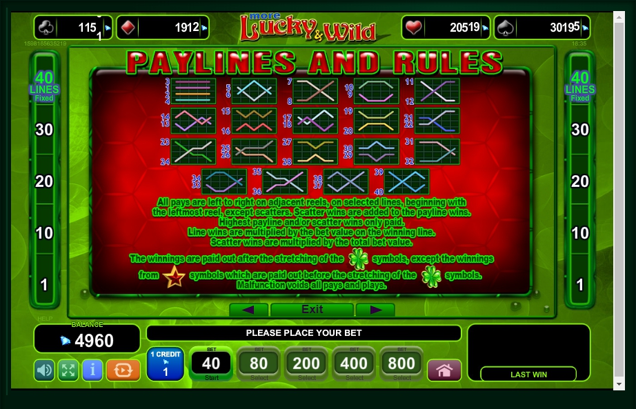 more lucky & wild slot machine detail image 0