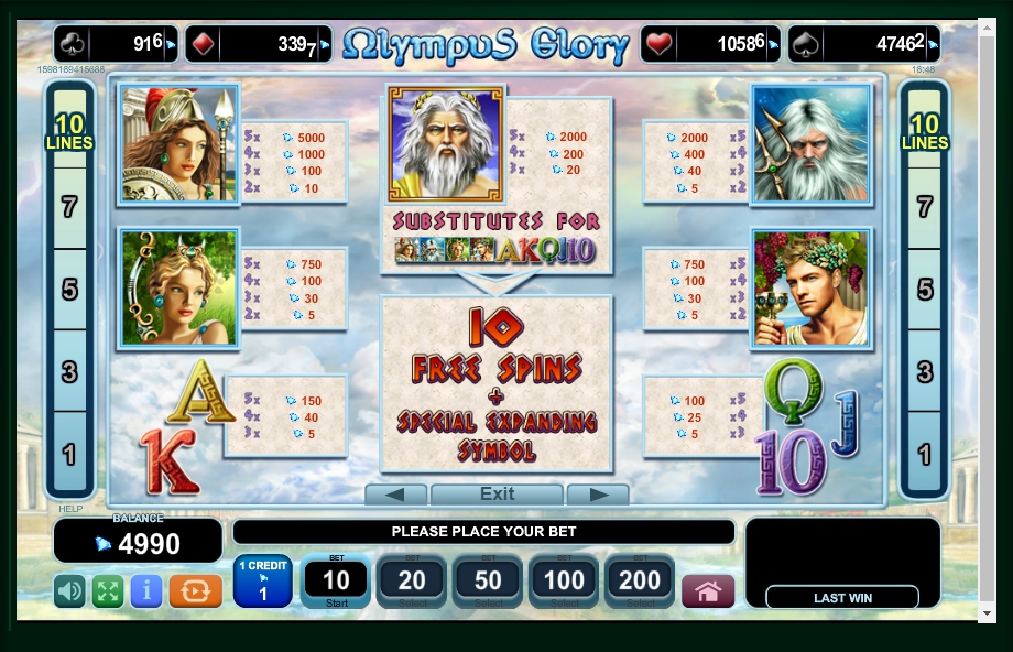 olympus glory slot machine detail image 4