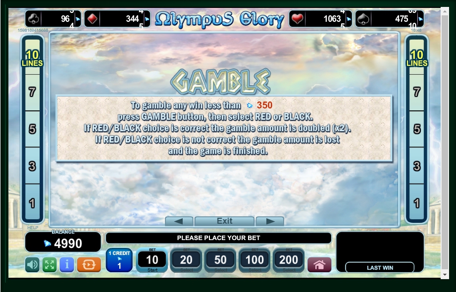 olympus glory slot machine detail image 2