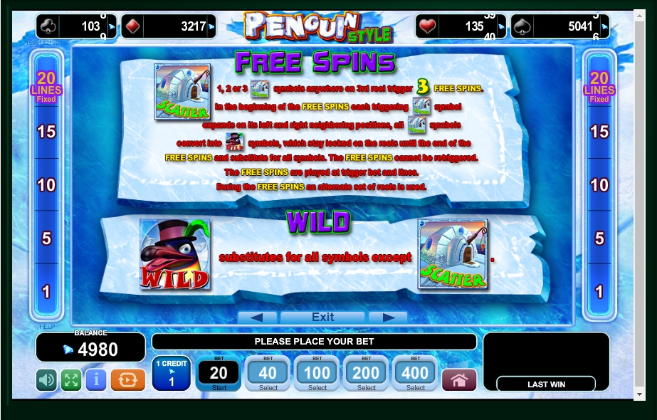 penguin style slot machine detail image 3