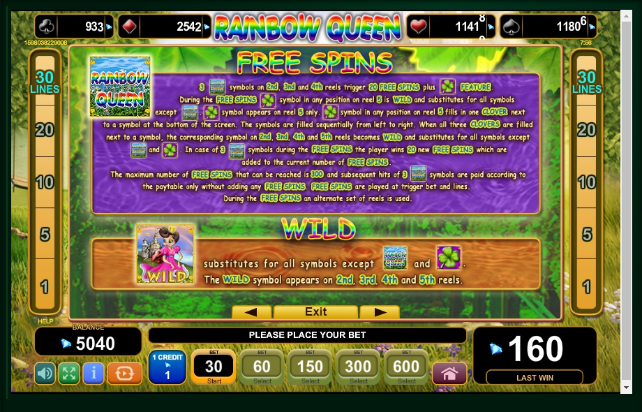 rainbow queen slot machine detail image 3