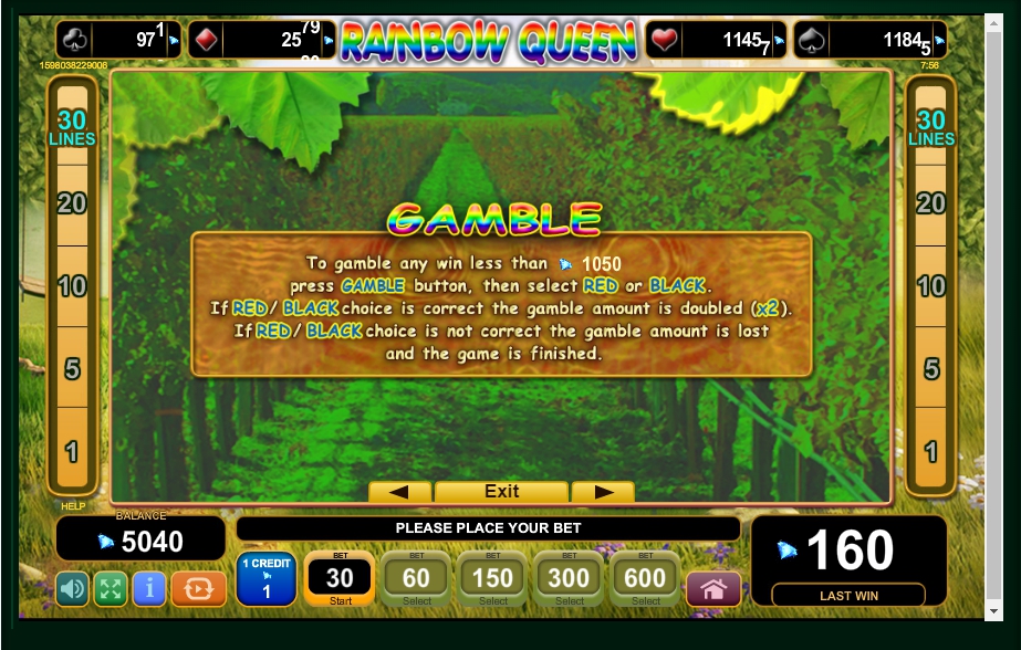 rainbow queen slot machine detail image 2