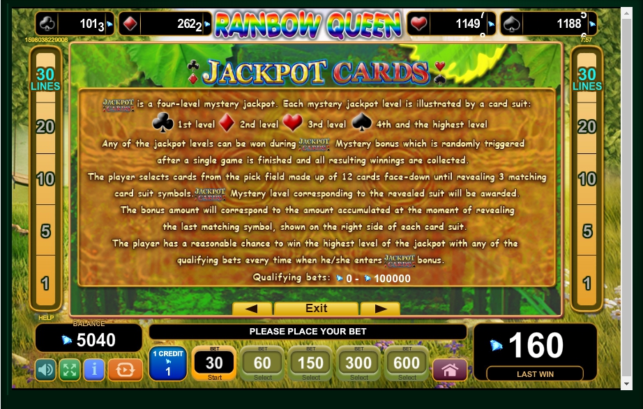 rainbow queen slot machine detail image 1