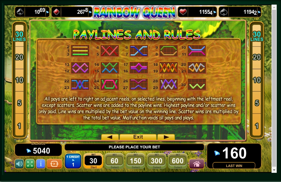 rainbow queen slot machine detail image 0
