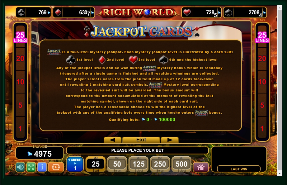 rich world slot machine detail image 1
