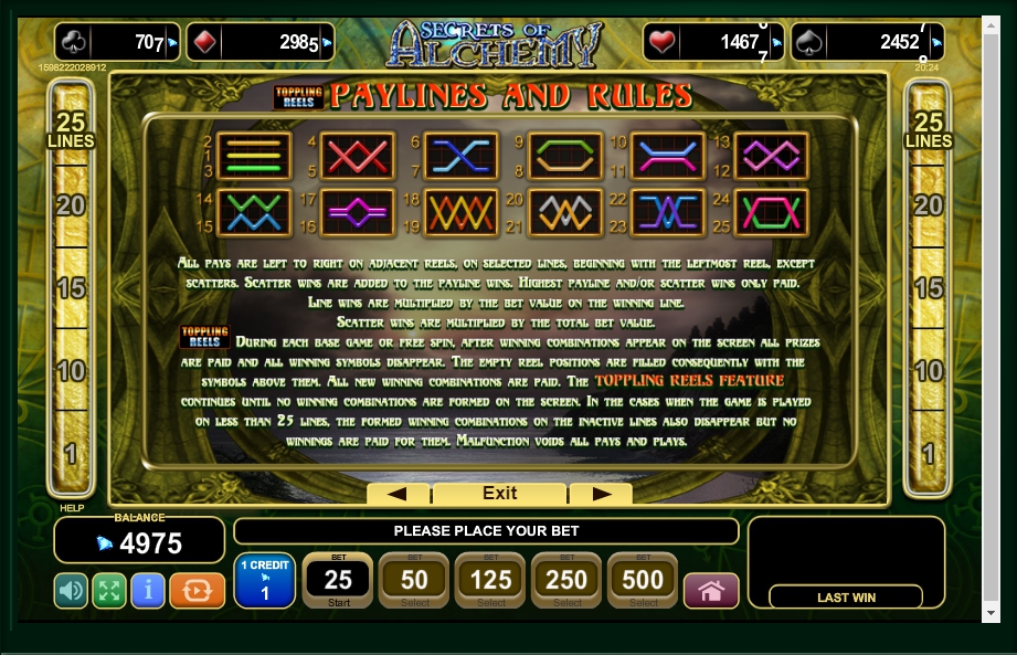 secrets of alchemy slot machine detail image 0