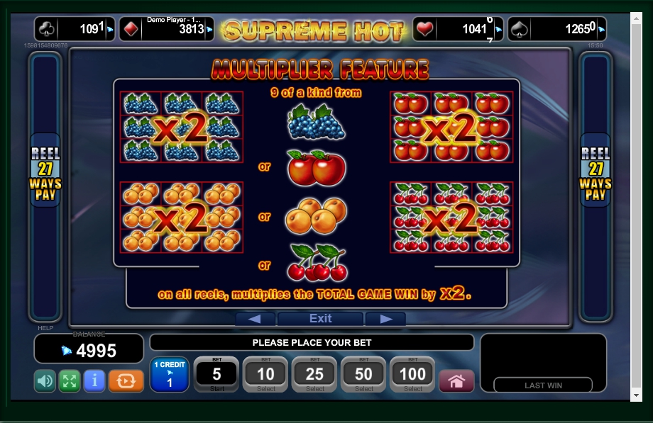 supreme hot slot machine detail image 3