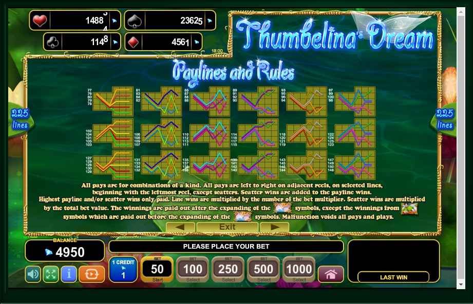 thumbelinas dream slot machine detail image 1