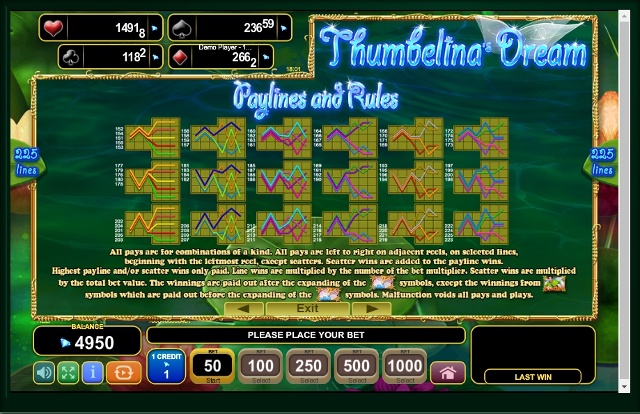 thumbelinas dream slot machine detail image 0