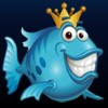 blue fish with crown - fish party