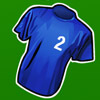 blue t-shirt - football rules
