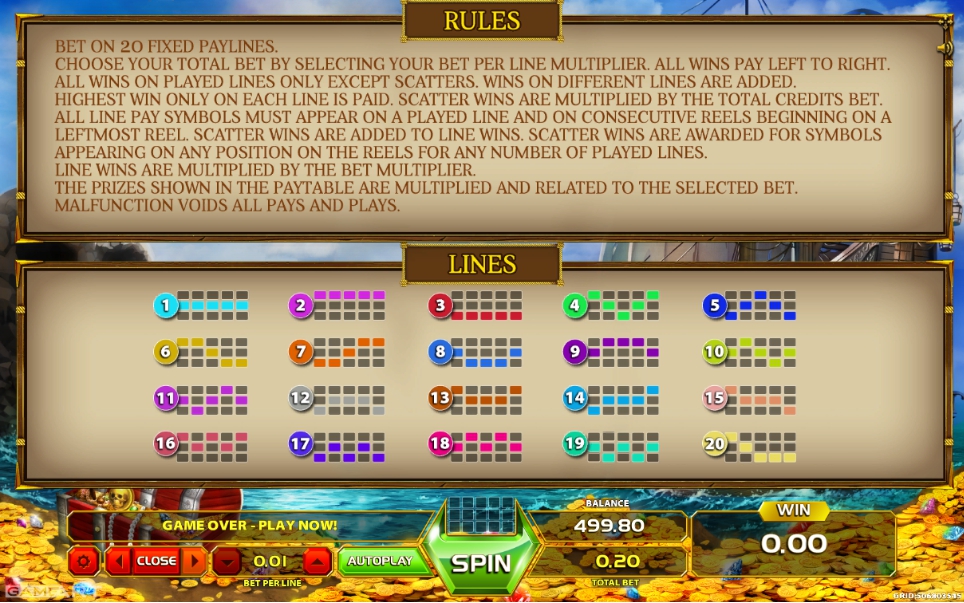 queen of the seas slot machine detail image 0