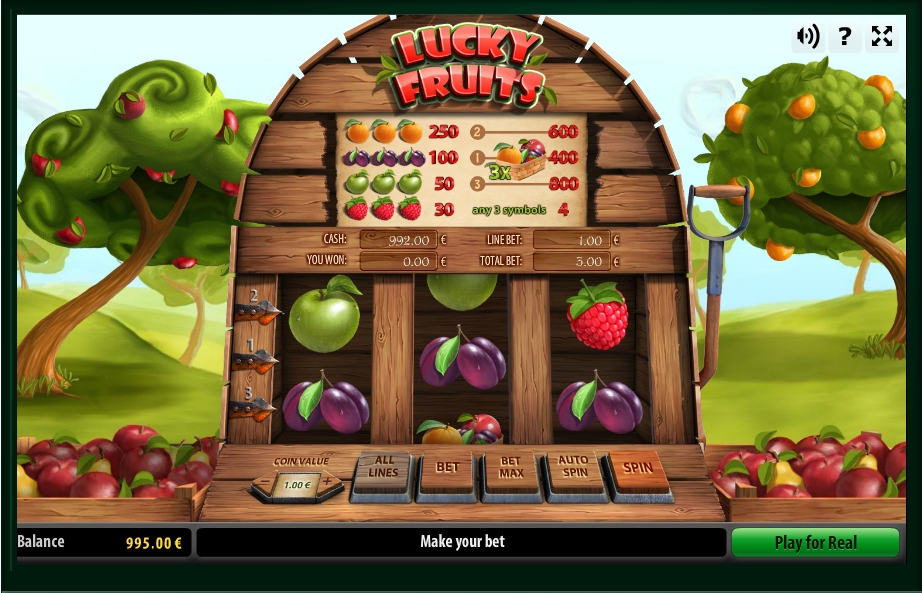 lucky fruits slot machine detail image 0