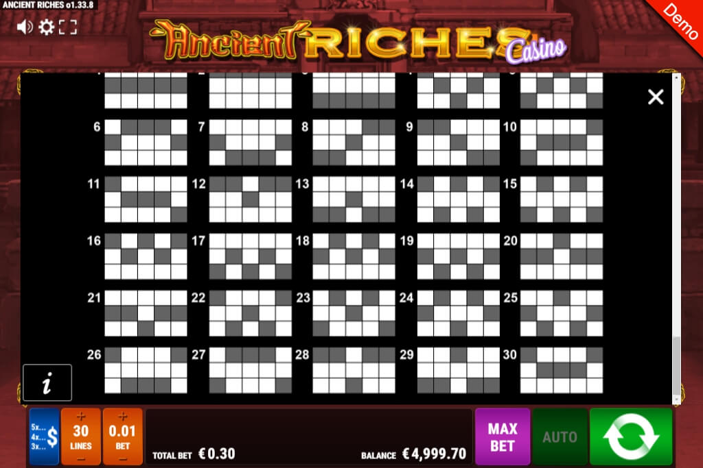 ancient riches slot machine detail image 0