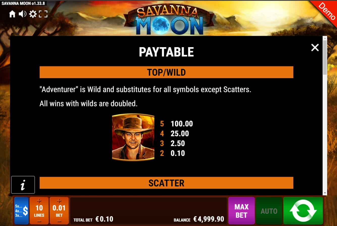 savanna moon slot machine detail image 4